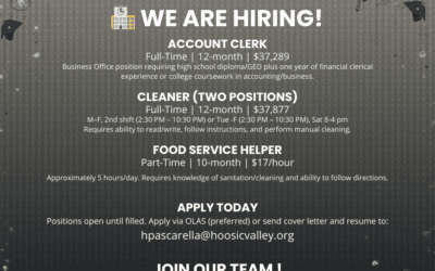 We Are Hiring!