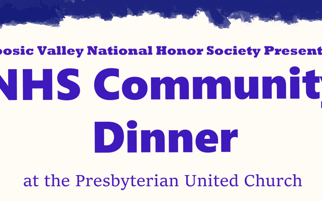 NHS Community Dinner Saturday Mar 14